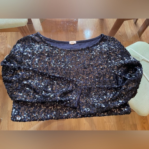 J Crew top all over sequins XS - Picture 5 of 8